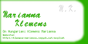 marianna klemens business card